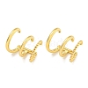 Brass Cuff Earrings for Women EJEW-C104-131G-1