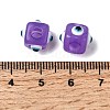 Resin Evil Eye European Beads RESI-A021-3