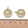 Brass Micro Pave Cubic Zirconia Pendants KK-Q006-26G-02-3