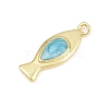 Brass Pendants KK-CBAAB9C-03G-01B-2