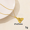 Stainless Steel Trinity Knot Pendant Necklaces NZ8633-8-1