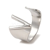 Non-Tarnish 201 Stainless Steel Finger Rings RJEW-H223-04P-V-3