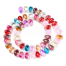 Transparent Glass Beads Strands X-GLAA-B014-01D