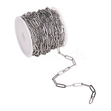 304 Stainless Steel Paperclip Chains CHS-CJ0001-02P