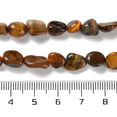 Natural Tiger Eye Beads Strands G-P497-01C-12-1