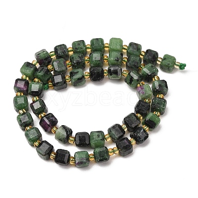 Natural Ruby in Zoisite Beads Strands GG-CBAC972-A17-01-1