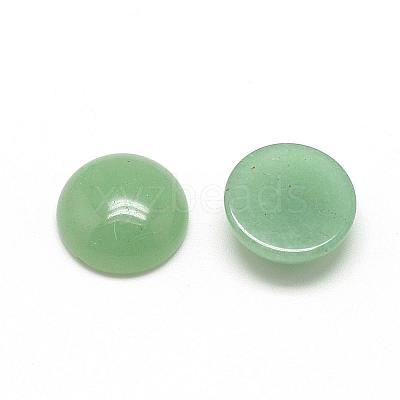 Natural Green Aventurine Cabochons G-R416-16mm-43-1