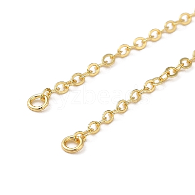 Rack Plating Brass Cable Chain Link Bracelet Making KK-TAC0016-05G-1