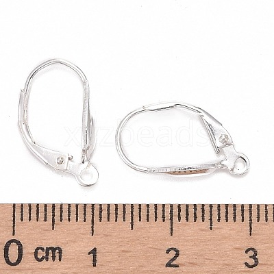 925 Sterling Silver Leverback Hoop Earrings Findings STER-A002-236-1