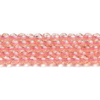 Transparent Glass Beads Strands GLAA-H021-04-27-1