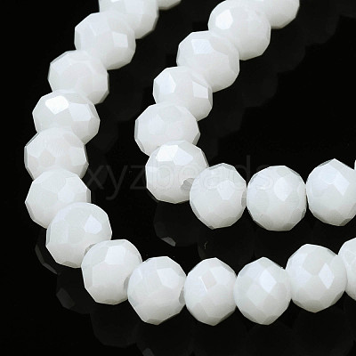 Electroplate Glass Beads Strands EGLA-A034-P10mm-A21-1