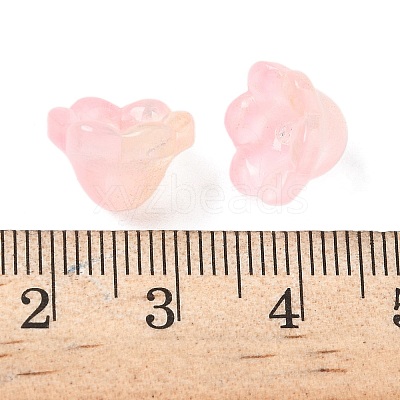Transparent Glass Beads Caps GLAA-B028-01E-1
