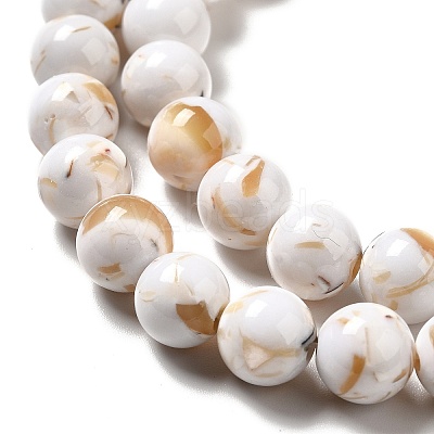 Synthetic Turquoise and Sea Shell Assembled Beads Strands G-D482-01A-05-1