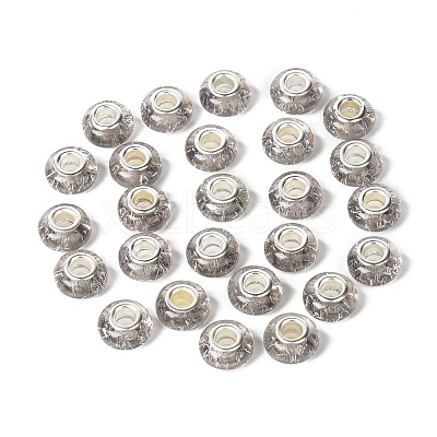 Rondelle Resin European Beads RPDL-A001-01-06-1