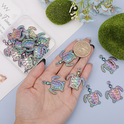 Plated Alloy Pendants FIND-CA0008-28-1