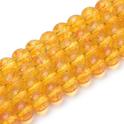 Synthetic Citrine Beads Strands G-S150-14-10mm-1