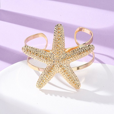 Alloy & Iron Cuff Bangles for Women BJEW-F501-04A-KCG-1