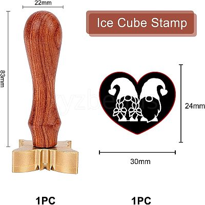 1Pc Brass Stamp Head DIY-OC0008-33B-1