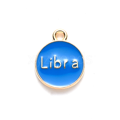 Alloy Enamel Pendants ENAM-S124-01B-02K-1