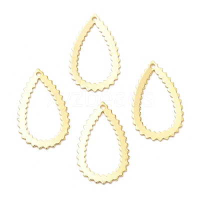 Brass Filigree Pendants KK-M250-06B-G-1
