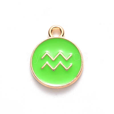Alloy Enamel Pendants X-ENAM-S124-01A-06J-1