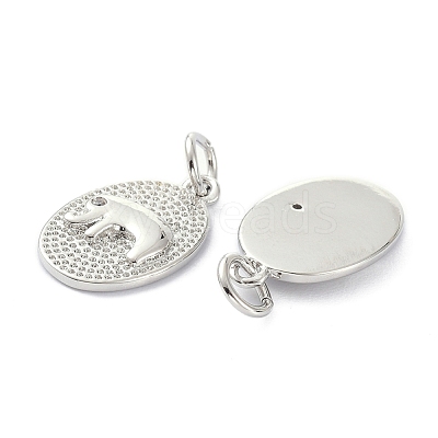 Rack Plating Brass Rhinestone Pendants KK-B046-10P-1
