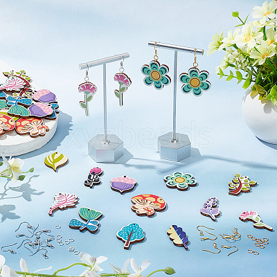 DIY Plant Earring Making Kit DIY-AR0003-33-1