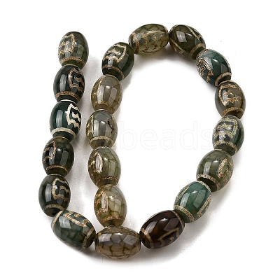 Tibetan Style dZi Beads Strands G-S389-A05-1
