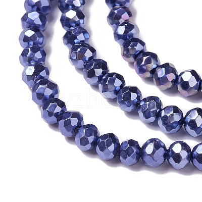 Opaque Glass Beads Strands GLAA-H022-02D-1