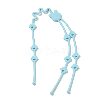 2 in 1 Silicone Baby Pacifier Holder Chains AJEW-G050-02A-1