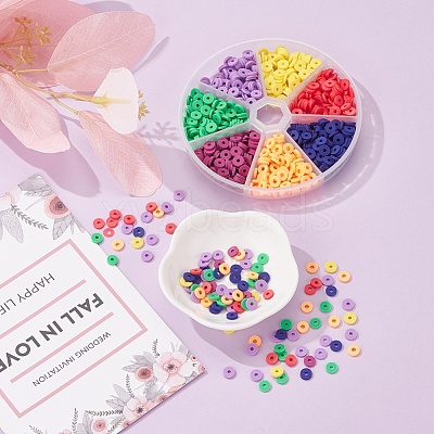 Handmade Polymer Clay Beads CLAY-YW0001-24-1