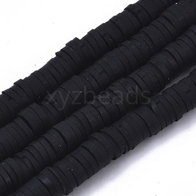 Handmade Polymer Clay Beads Strands CLAY-R089-6mm-001-1