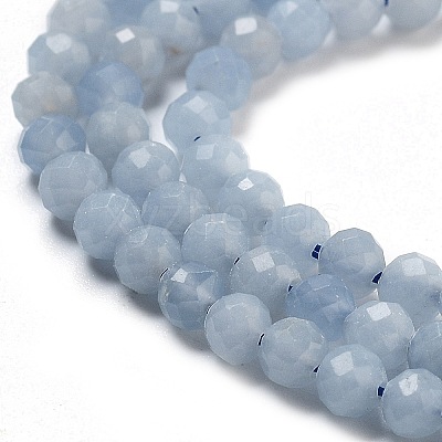 Natural Angelite Beads Strands X-G-G161-A05-03-1