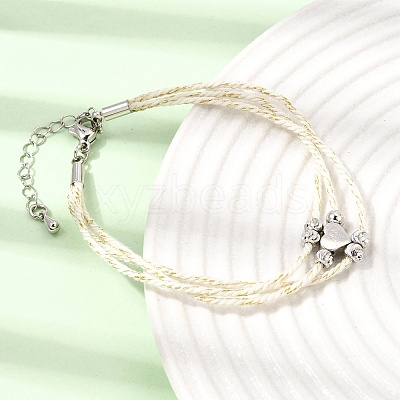 Polyester Multi-Strand Bracelets FB-CBA983F-02P-01-1