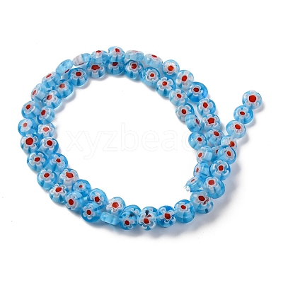 Handmade Millefiori Lampwork Beads Strands LAMP-G164-11D-1