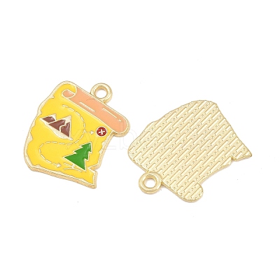 Alloy Enamel Pendants AL-CBA6AEB-09G-02-1