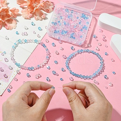 120Pcs 4 Styles Imitation Austrian Crystal Beads SWAR-YW0001-03-1