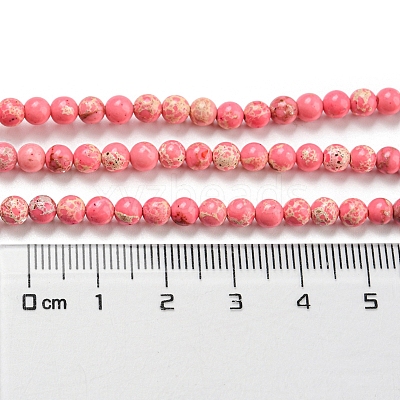 Synthetic Imperial Jasper Dyed Beads Strands G-D077-A01-03K-1