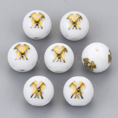 Electroplate Glass Beads EGLA-S178-11D-02-1