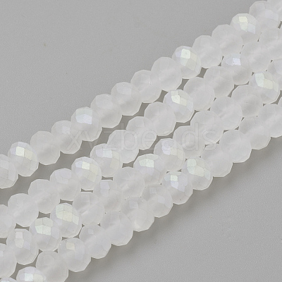 Electroplate Glass Beads Strands EGLA-S141-4mm-01E-1