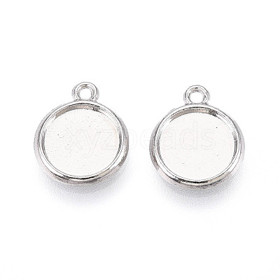 Tibetan Style Alloy Charms Cabochon Settings PALLOY-N178-12AS-A-1