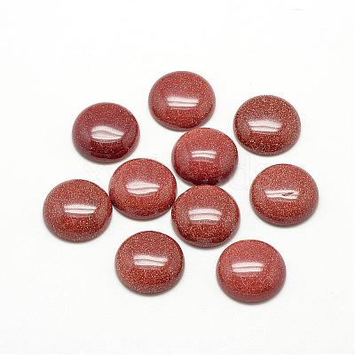 Synthetic Goldstone Cabochons G-R416-8mm-47-1