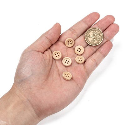 Natural Round 4 Hole Buttons NNA0VFH-1
