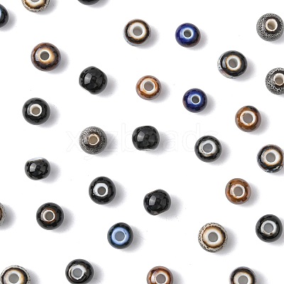 68Pcs 9 Colors Handmade Porcelain Beads PORC-FS0001-23A-1