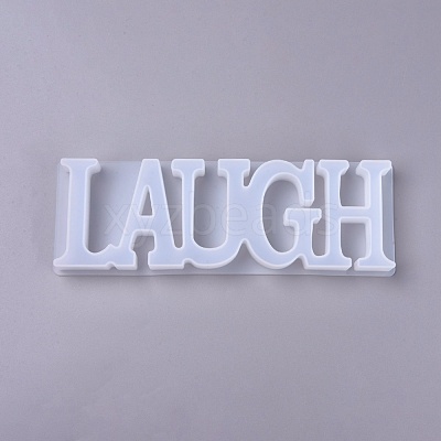 DIY Word Laugh Silicone Molds DIY-K017-05-1