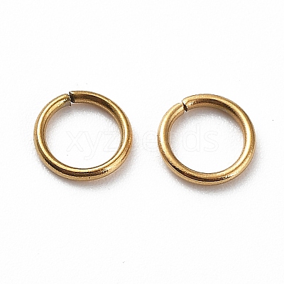 Ion Plating(IP) 304 Stainless Steel Open Jump Rings STAS-R060-5x0.7-G-1