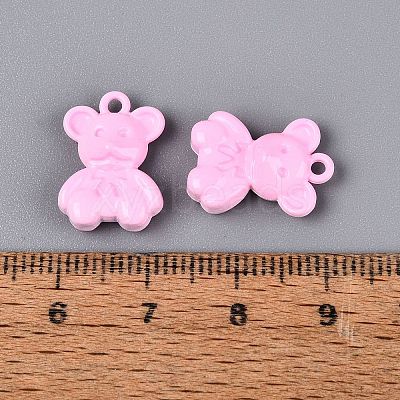 Spray Painted Alloy Pendants PALLOY-Q466-03A-1
