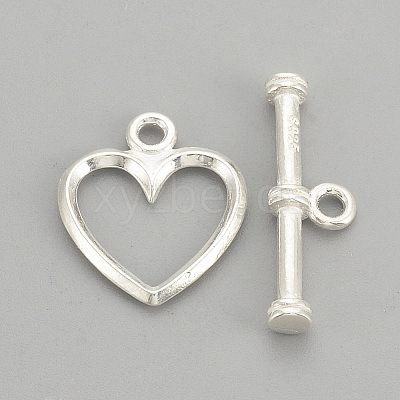 925 Sterling Silver Toggle Clasps STER-S002-61-1