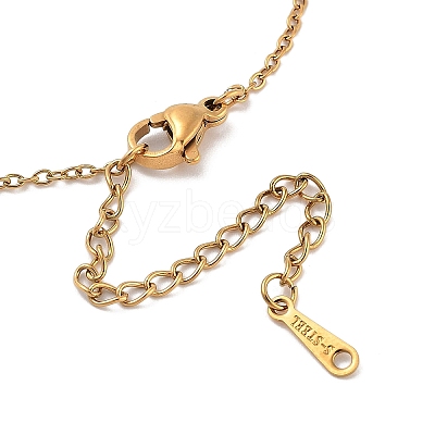 PVD Vacuum Plating 201 Stainless Steel Pendant Necklaces NJEW-R267-02U-G-1