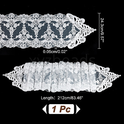 Polyester Lace Table Runners AJEW-WH0248-533B-1